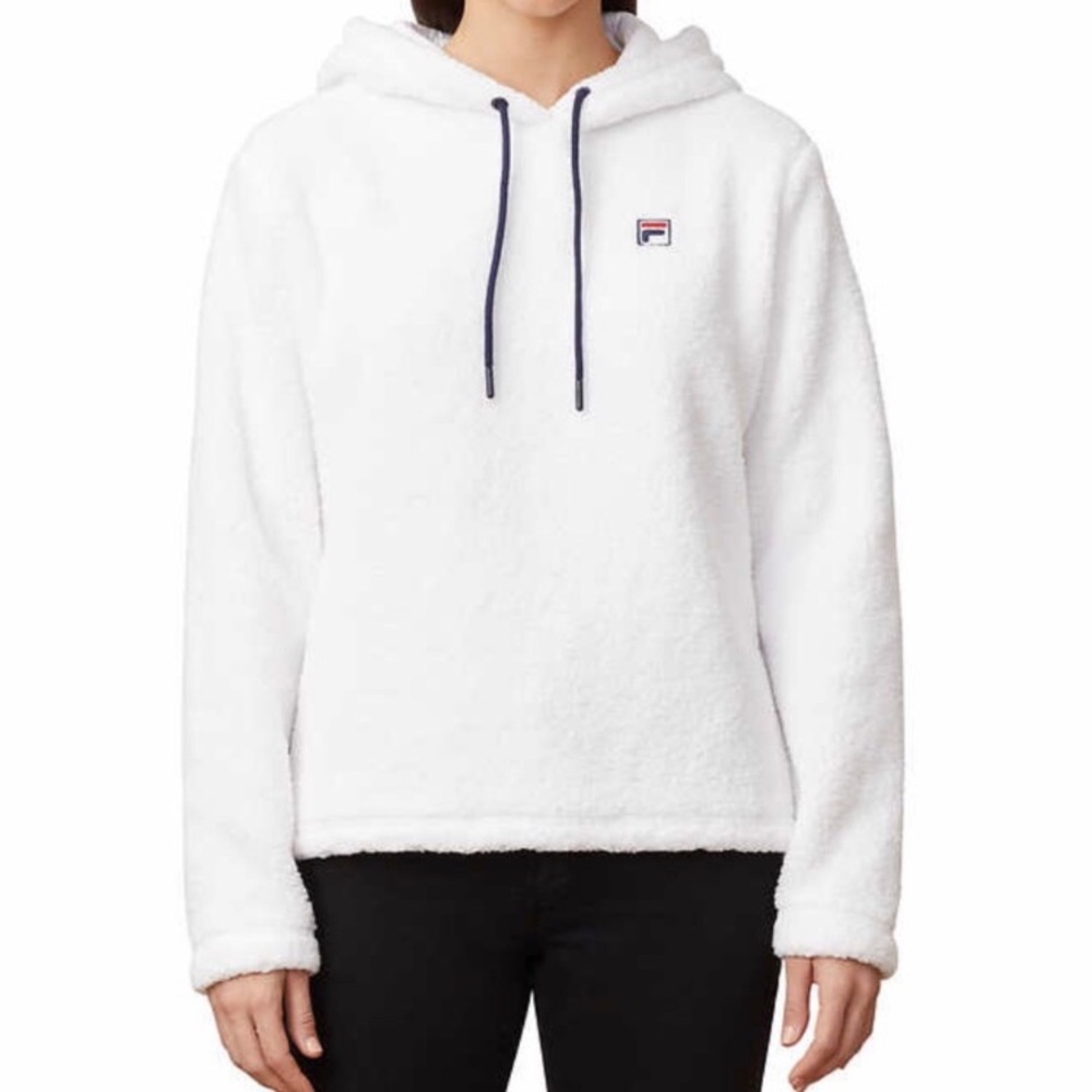 Plush Fuzzy Fila Hoodie